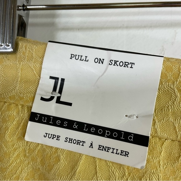 Jules & Leopold Yellow Skort Size S- XS - Picture 3 of 13